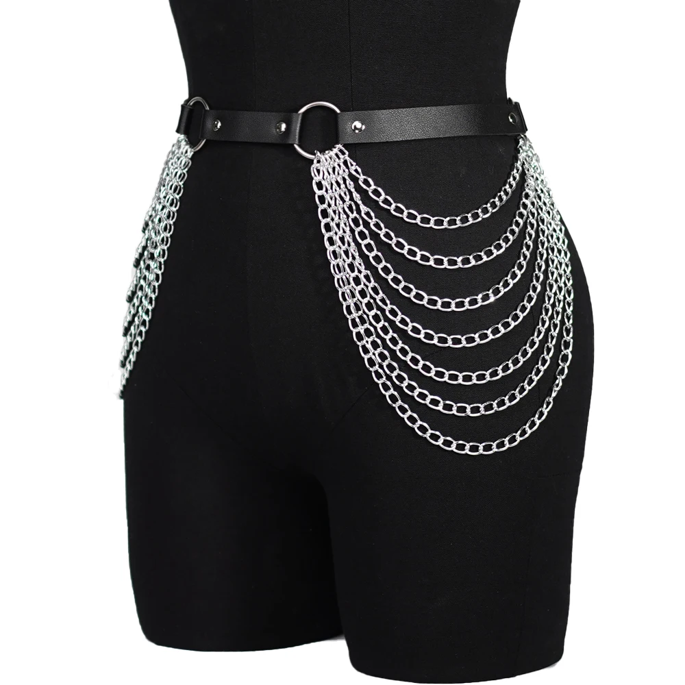 1PC Fashion Belt Female Street Style Waist Chain Tassels Belt Adjustable Casual Decorative Chain Gothic Clothing Accessories