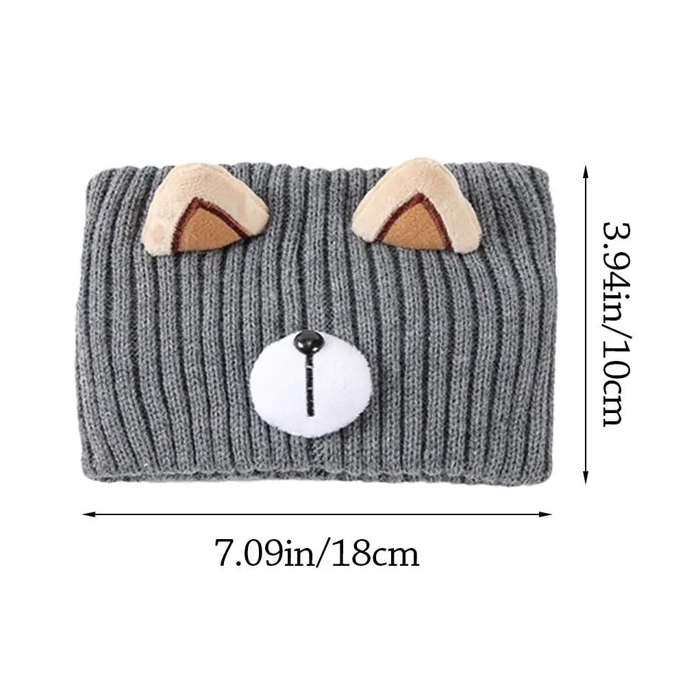 Cute Warm Winter Headbands Thicken Soft Knitted Headbands Elastic Windproof Hair Band Girls