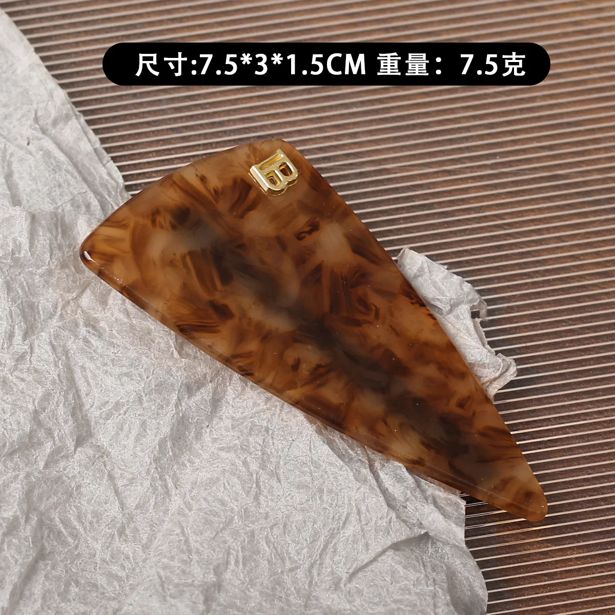 1pc Korean version exquisite square color blocked edge clip hair clip straight clip headband clip half ponytail horizontal clip