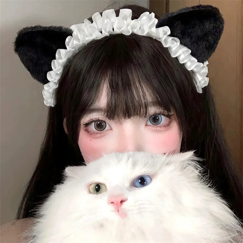 Japanese Cute Hairbands, Cat Ear Headflowers, Sweet High Headtops, Lolita Headbands, Maid Headwear, Hair Accessories