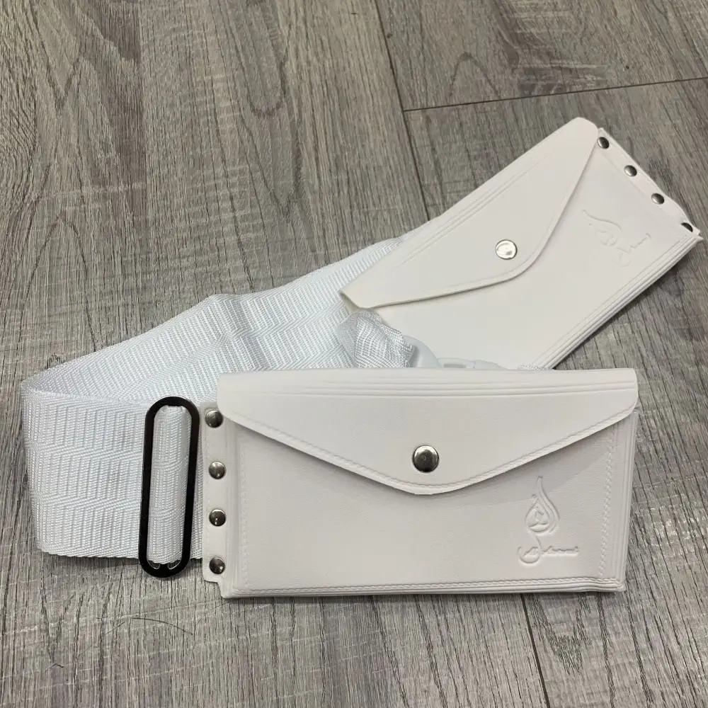 Unisex Stretchy Hajj Belt Wide Oxford Cloth Studded Waist Belt Waist Bag Waist Strap Umrah Girdle