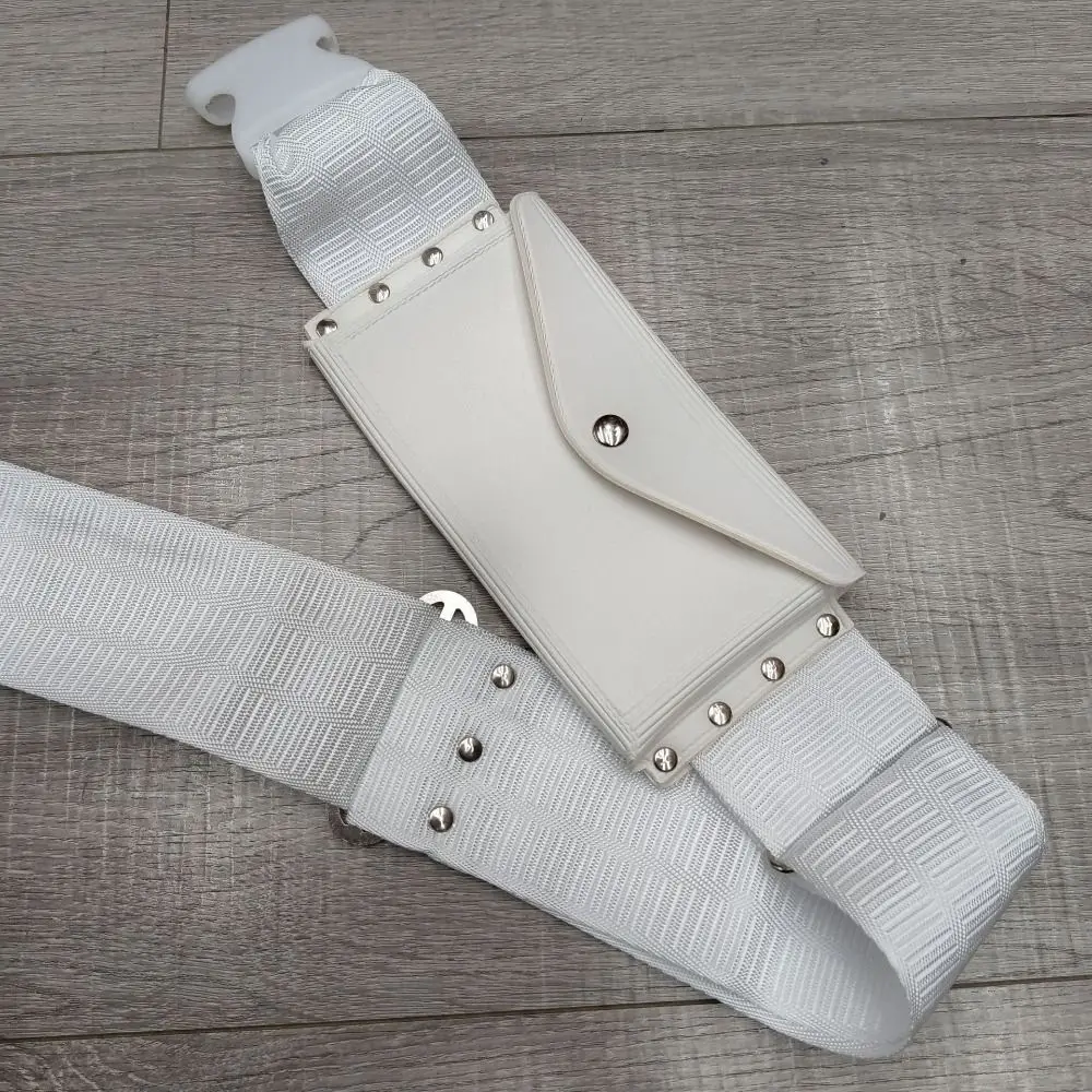Unisex Stretchy Hajj Belt Wide Oxford Cloth Studded Waist Belt Waist Bag Waist Strap Umrah Girdle