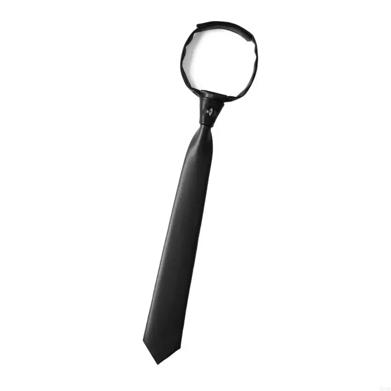 Modern Leather Tie For Professionals Office Wear Executive Attires Color Option For Sophisticated Outfits Y08E