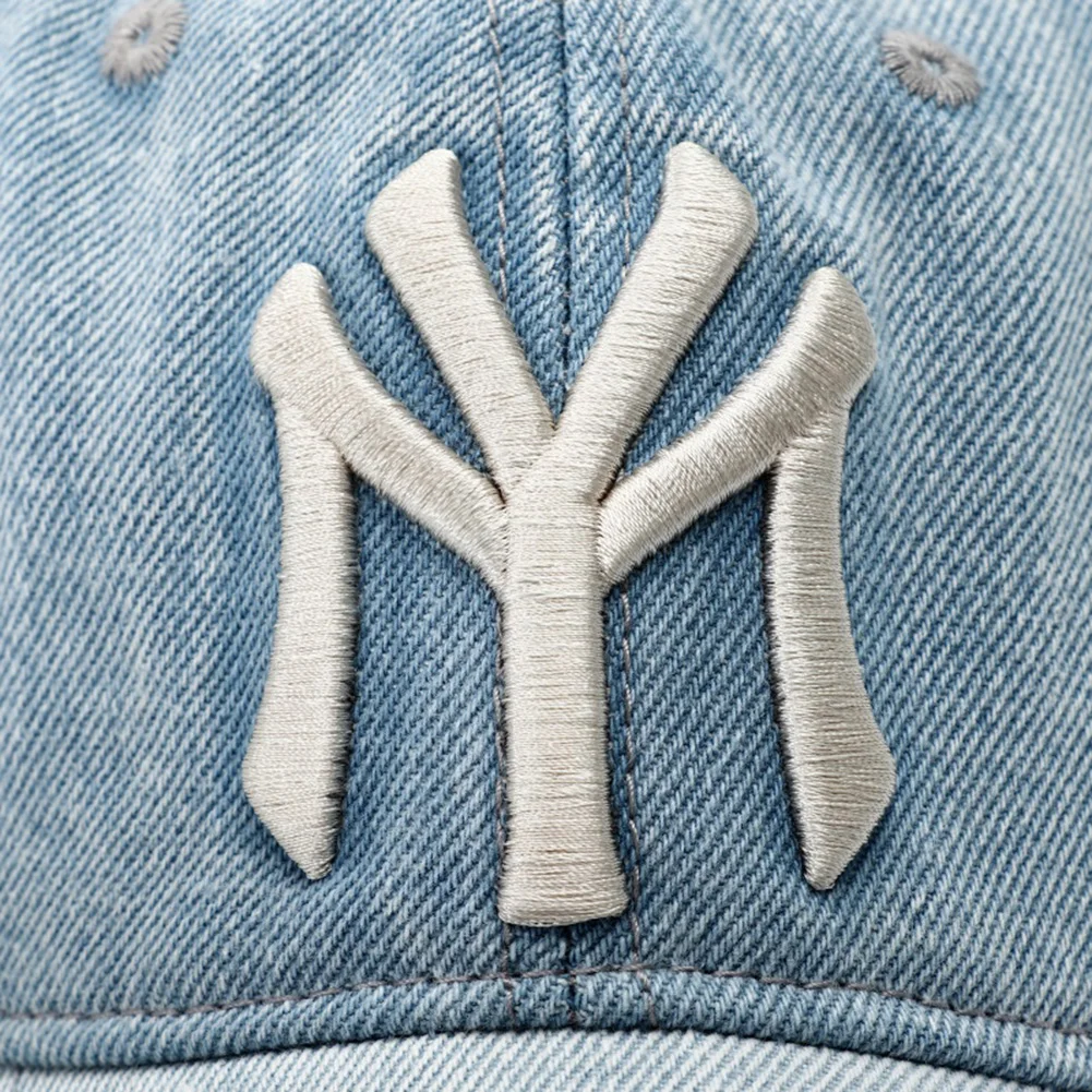 High Quality MY Embroidered Washed Denim Baseball Cap for Men Women Cowboy Sunscreen Hat Y2k Dad Snapback Hats Gorras Hombre