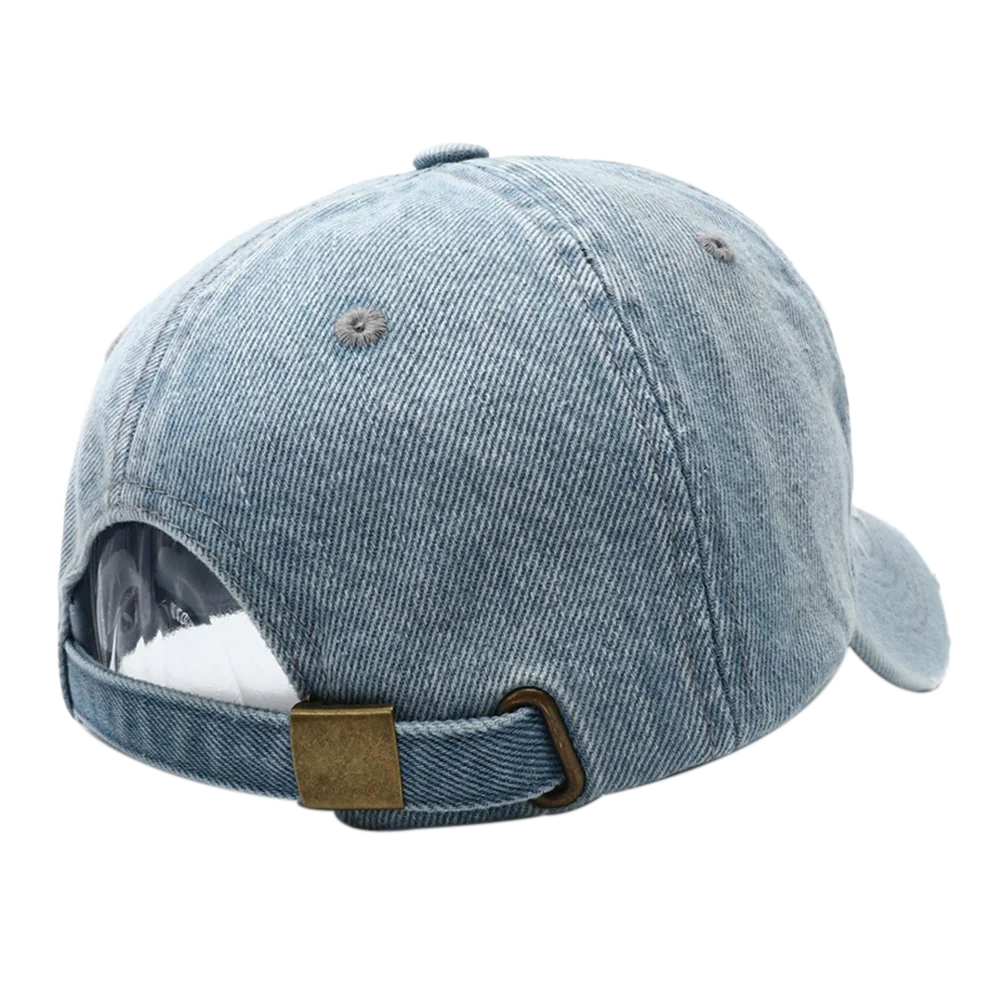 High Quality MY Embroidered Washed Denim Baseball Cap for Men Women Cowboy Sunscreen Hat Y2k Dad Snapback Hats Gorras Hombre