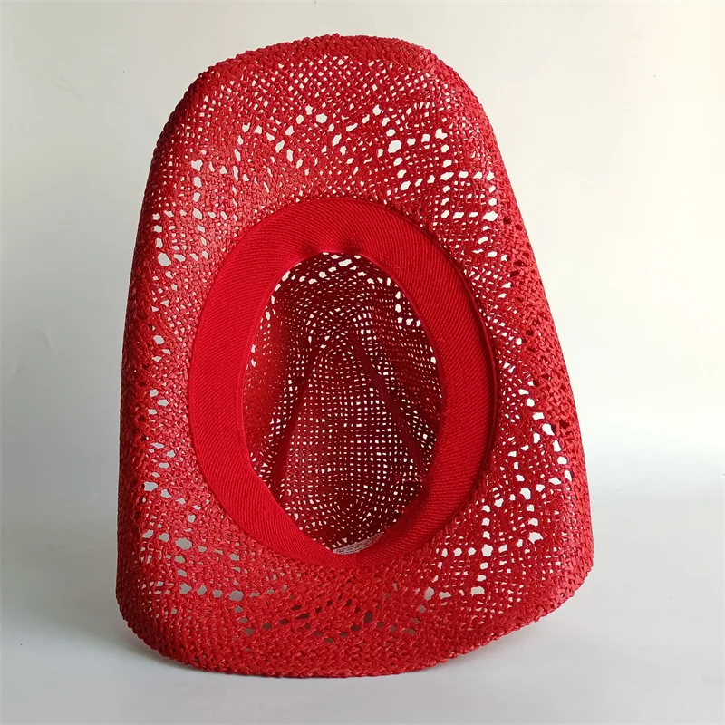 Western Cowboy Straw Hat Letter Straw Hats for Women Men Summer Outdoor Holidays Beach Sun Hat Straw Hats for Women Panama