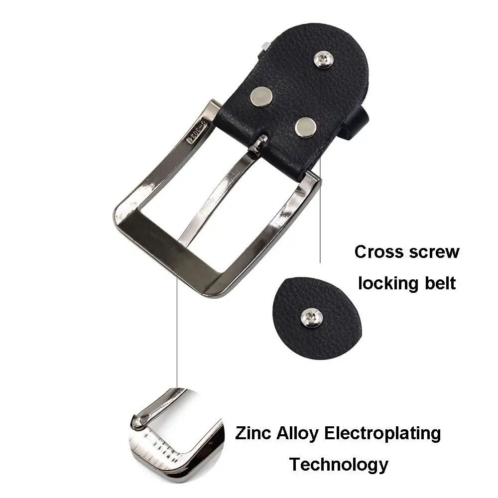 Home Supplies Accessories Fashion Belt Head Zinc Alloy Buckle Genuine Leather Buckle Belt Buckle