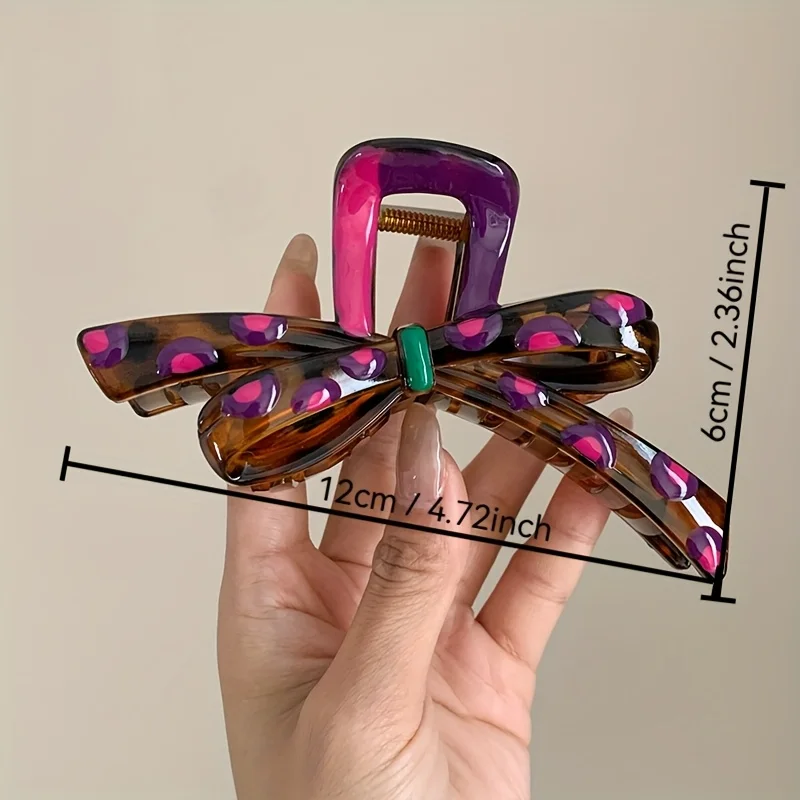 Fashionable Color-Collision Shark Clips, Perfect for Women, Ideal for Thick Hair and Updos, Butterfly Hair Clips, Retro-Inspired