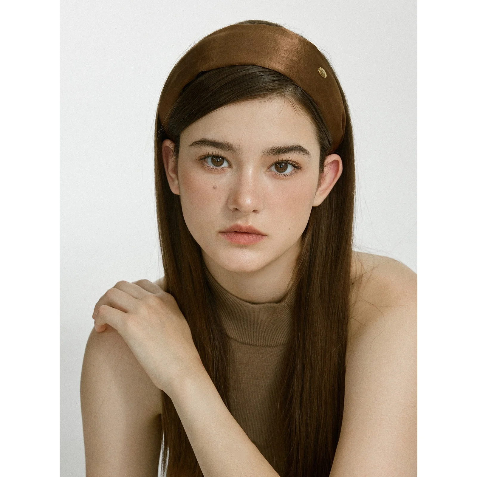 1 Piece French Retro Satin Glossy Headband, Autumn & Winter Elegant Wide-Brimmed Hair Hoop, Women’s Stylish Hair Accessory