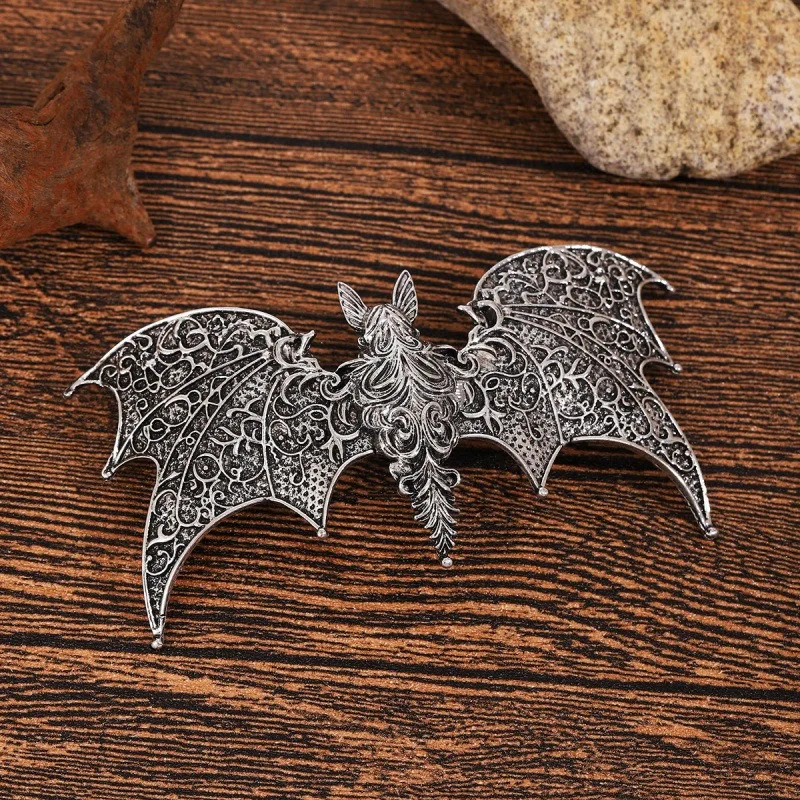 Viking Retro Gothic Bat Women's Hair Clip Personalized Fashion Multi functional Party Hair Accessories Perfect Gift Choice