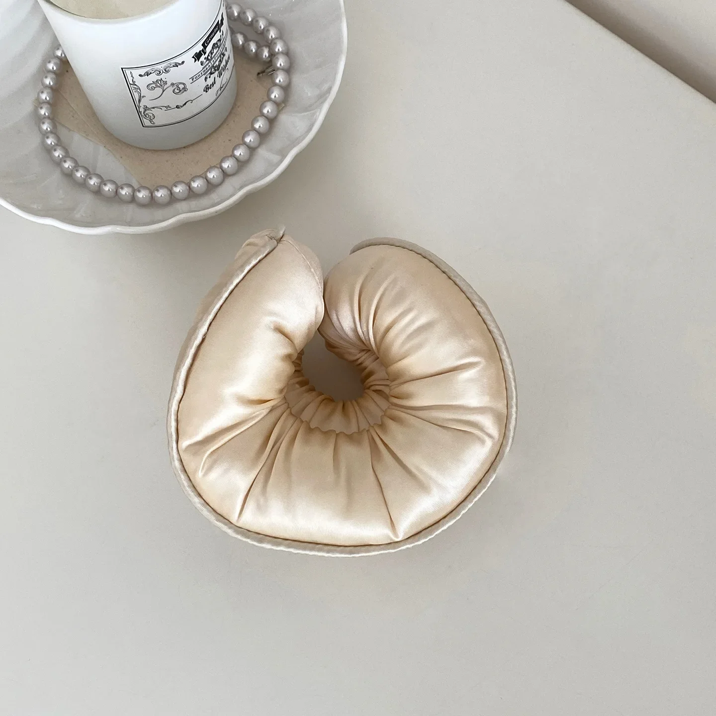 Sponge Sleep Elastic Ponytail Holder Hair Scrunchies for Women Hair Accessories Girls Soft Solid Satin Filled Cotton Big Bands