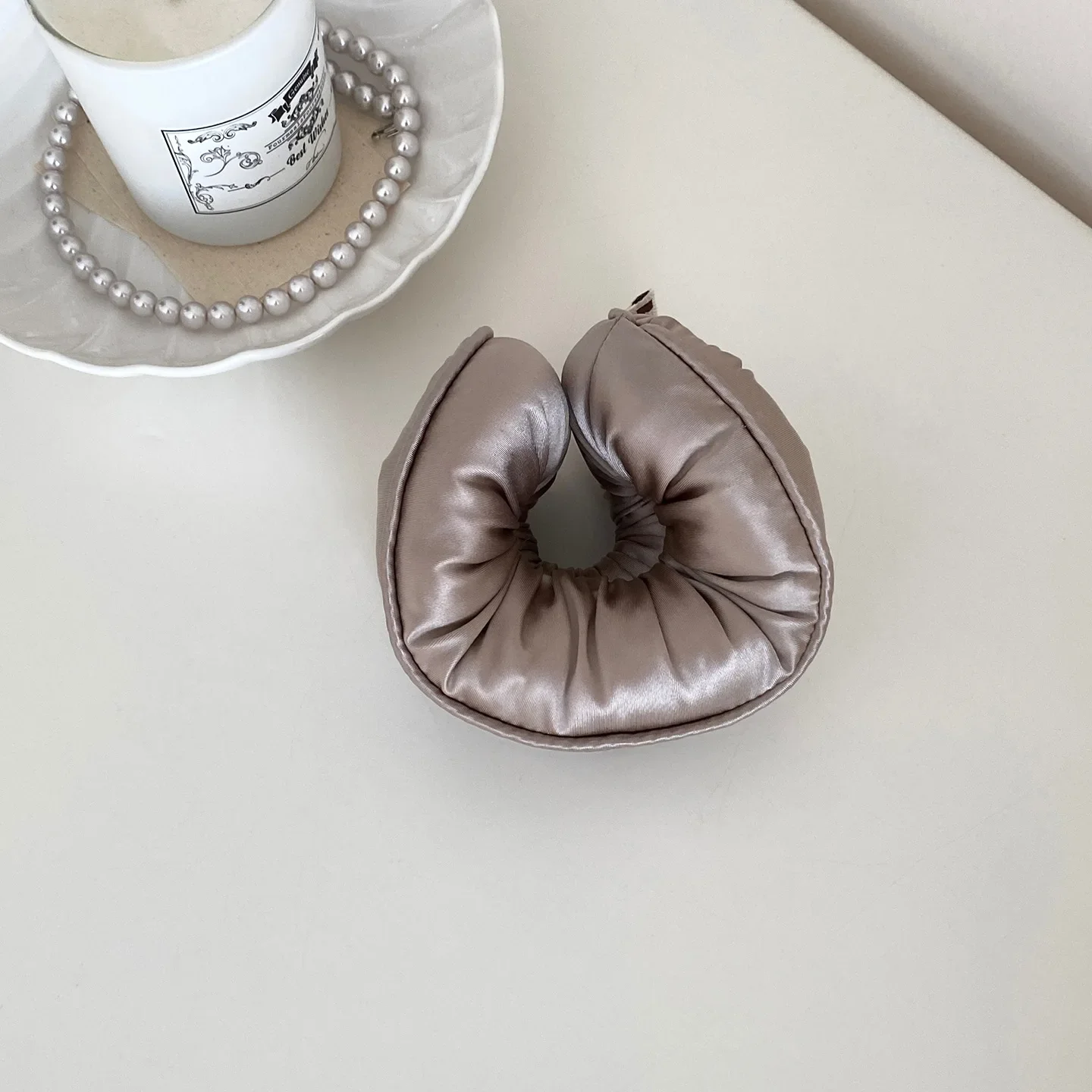 Sponge Sleep Elastic Ponytail Holder Hair Scrunchies for Women Hair Accessories Girls Soft Solid Satin Filled Cotton Big Bands