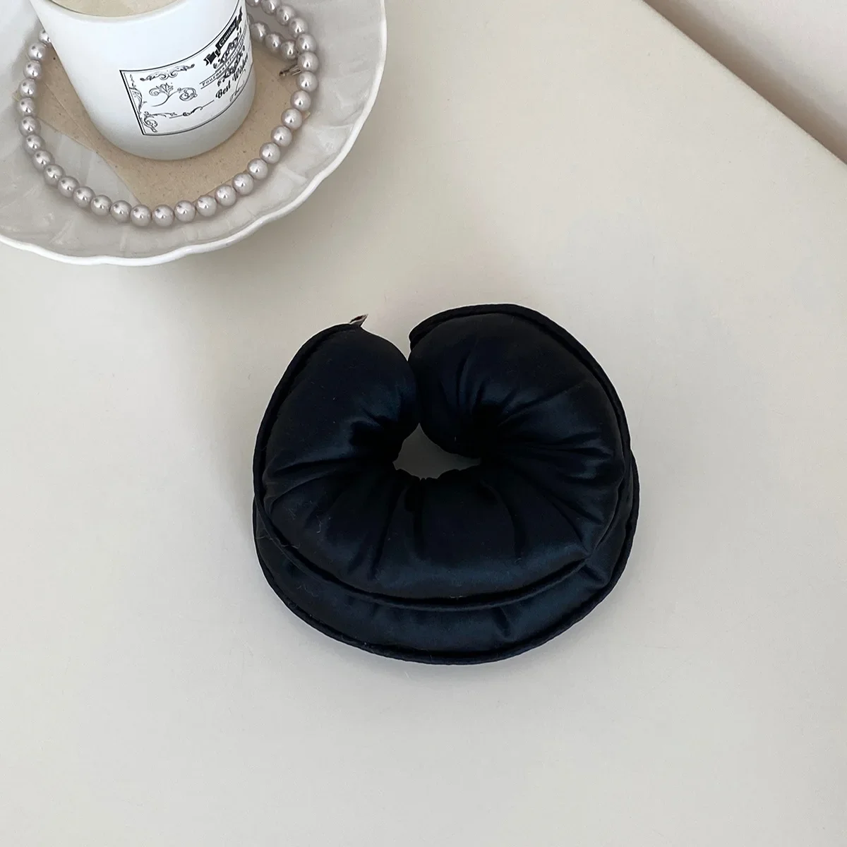 Sponge Sleep Elastic Ponytail Holder Hair Scrunchies for Women Hair Accessories Girls Soft Solid Satin Filled Cotton Big Bands