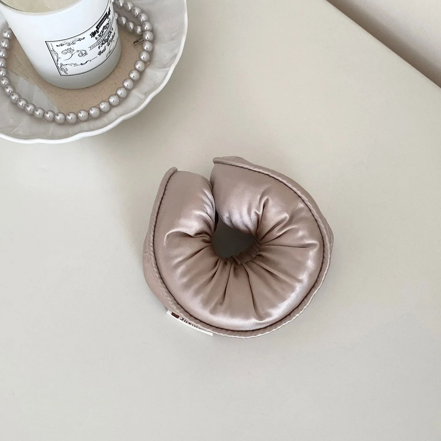 Sponge Sleep Elastic Ponytail Holder Hair Scrunchies for Women Hair Accessories Girls Soft Solid Satin Filled Cotton Big Bands