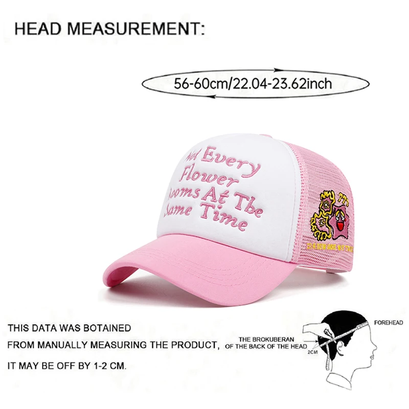 2026 New Creative Fashion Baseball Hat Not Euery Embroidered Street HipHop Hat Daily Leisure Sunshade Skateboarding Hat Mesh Hat