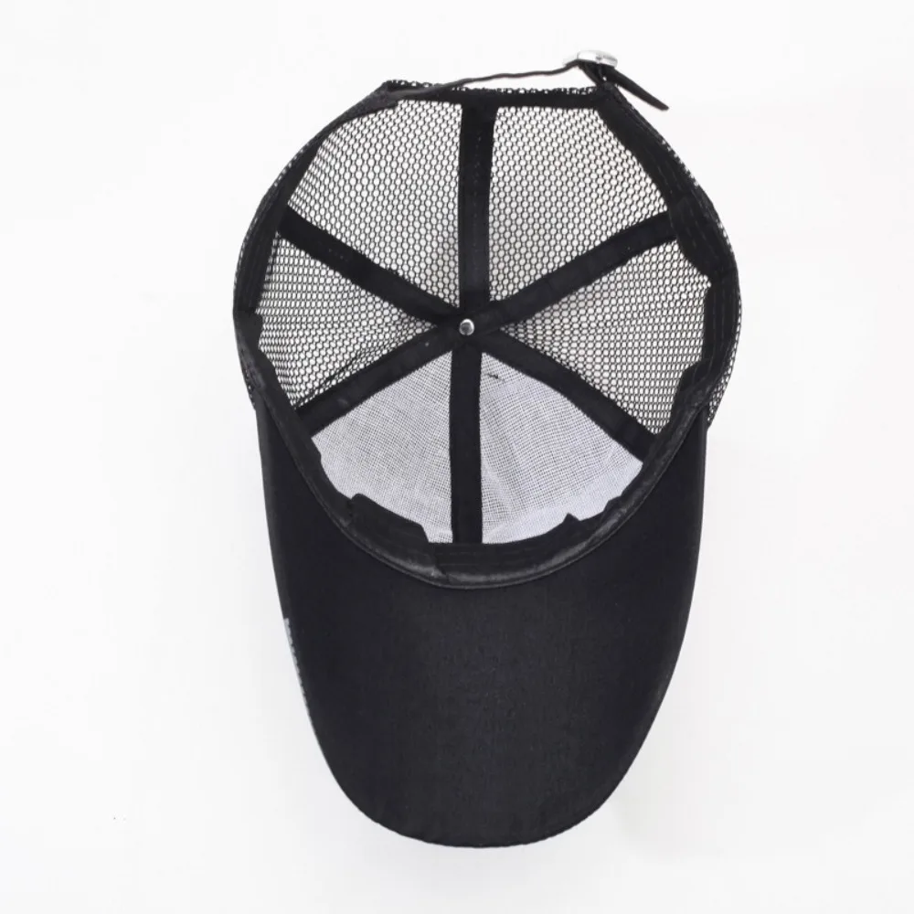 Casual Wide Brim Mesh Baseball Cap Breathable Adjustable Sun Visor Hat Quick-drying Hip Hop Hats Summer