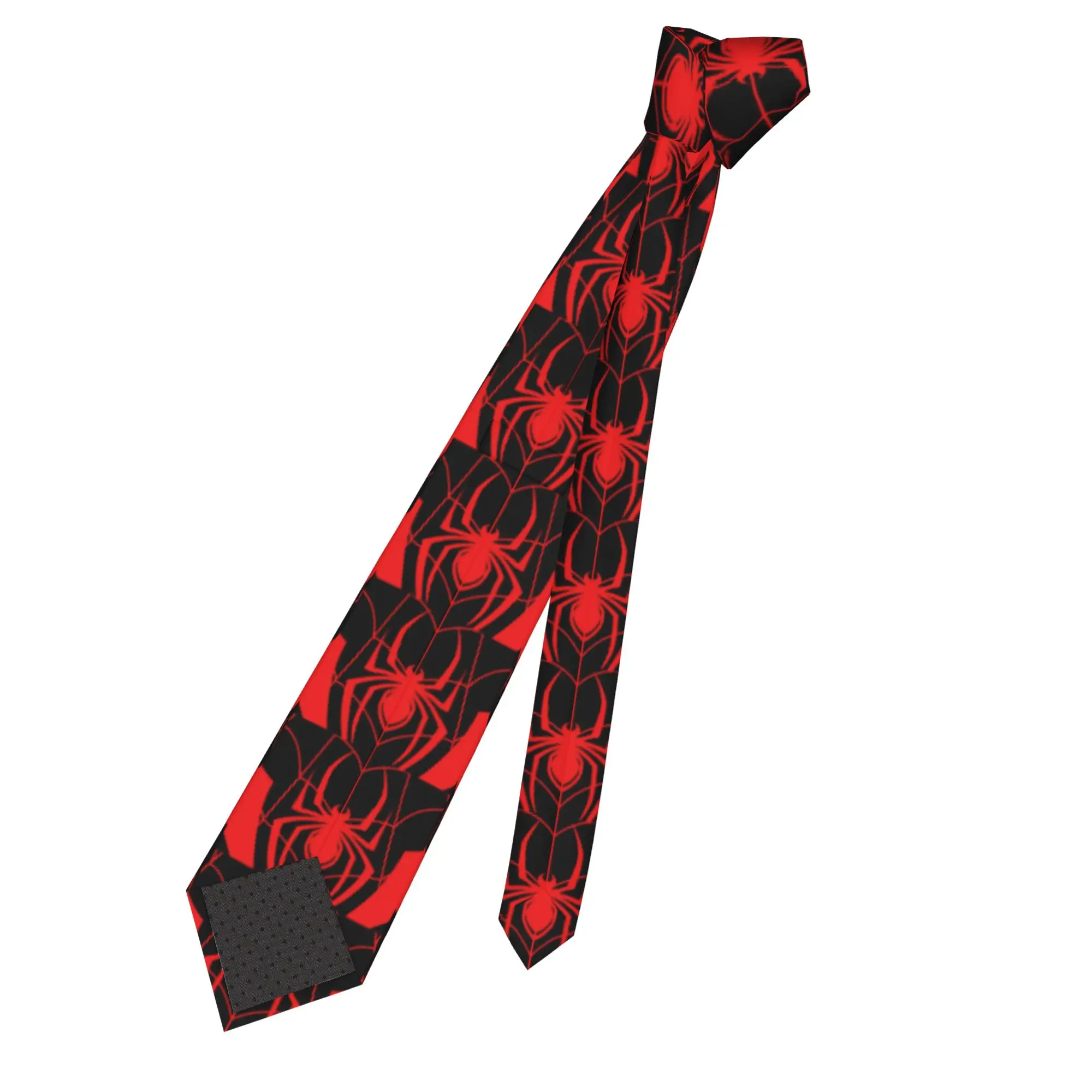 Formal Spider Cartoon Neck Tie for Office Custom Men Spider Web Cute Little Animal Neckties