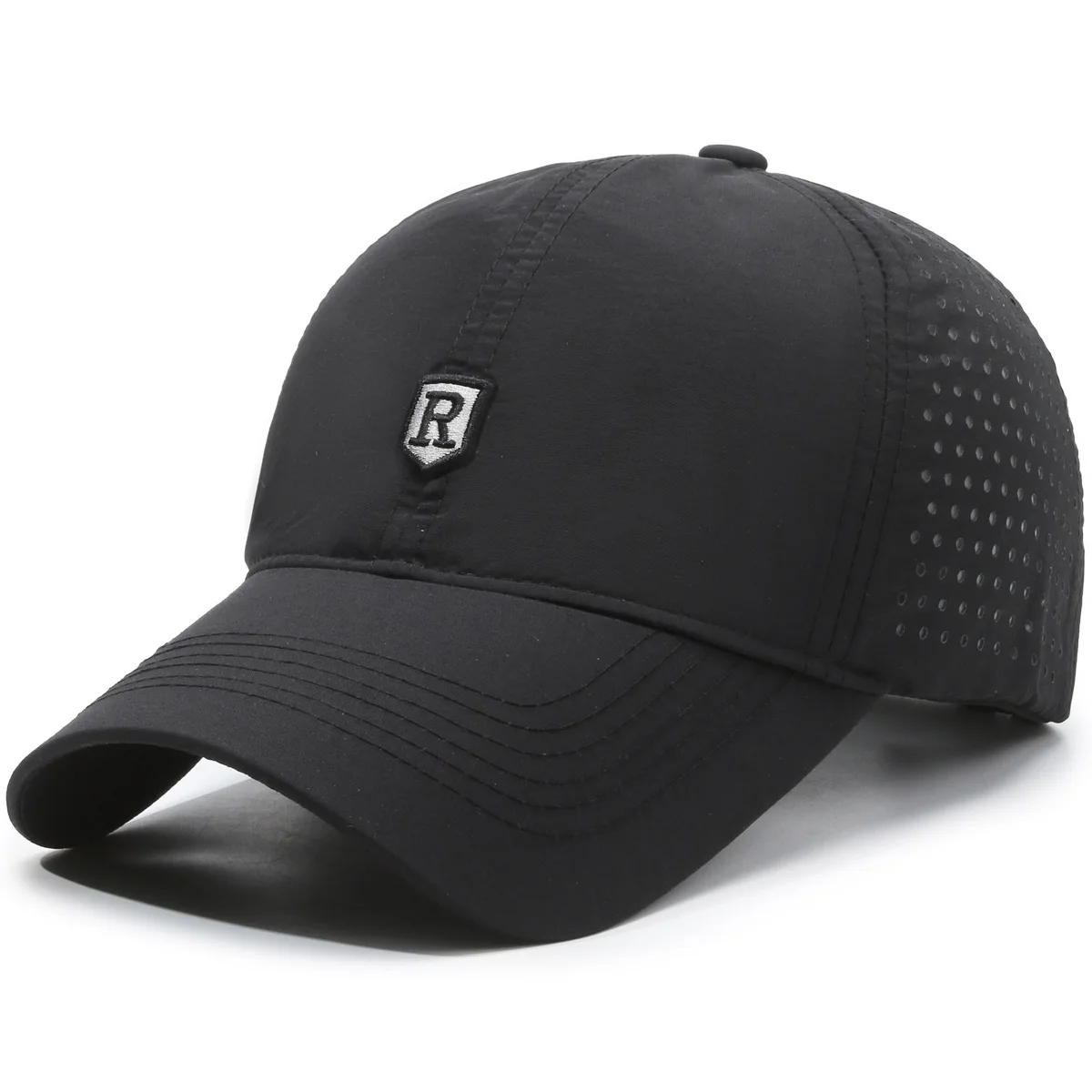 Breathable Quick-Dry Baseball Cap with Ventilation Holes, Unisex Outdoor Sports Sun Hat, Lightweight & UV Protection