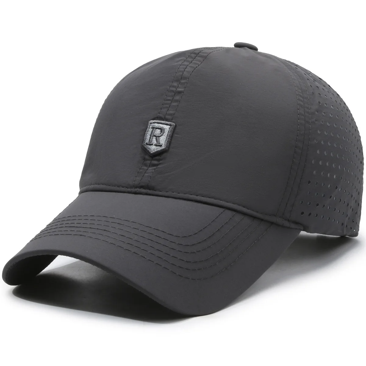 Breathable Quick-Dry Baseball Cap with Ventilation Holes, Unisex Outdoor Sports Sun Hat, Lightweight & UV Protection