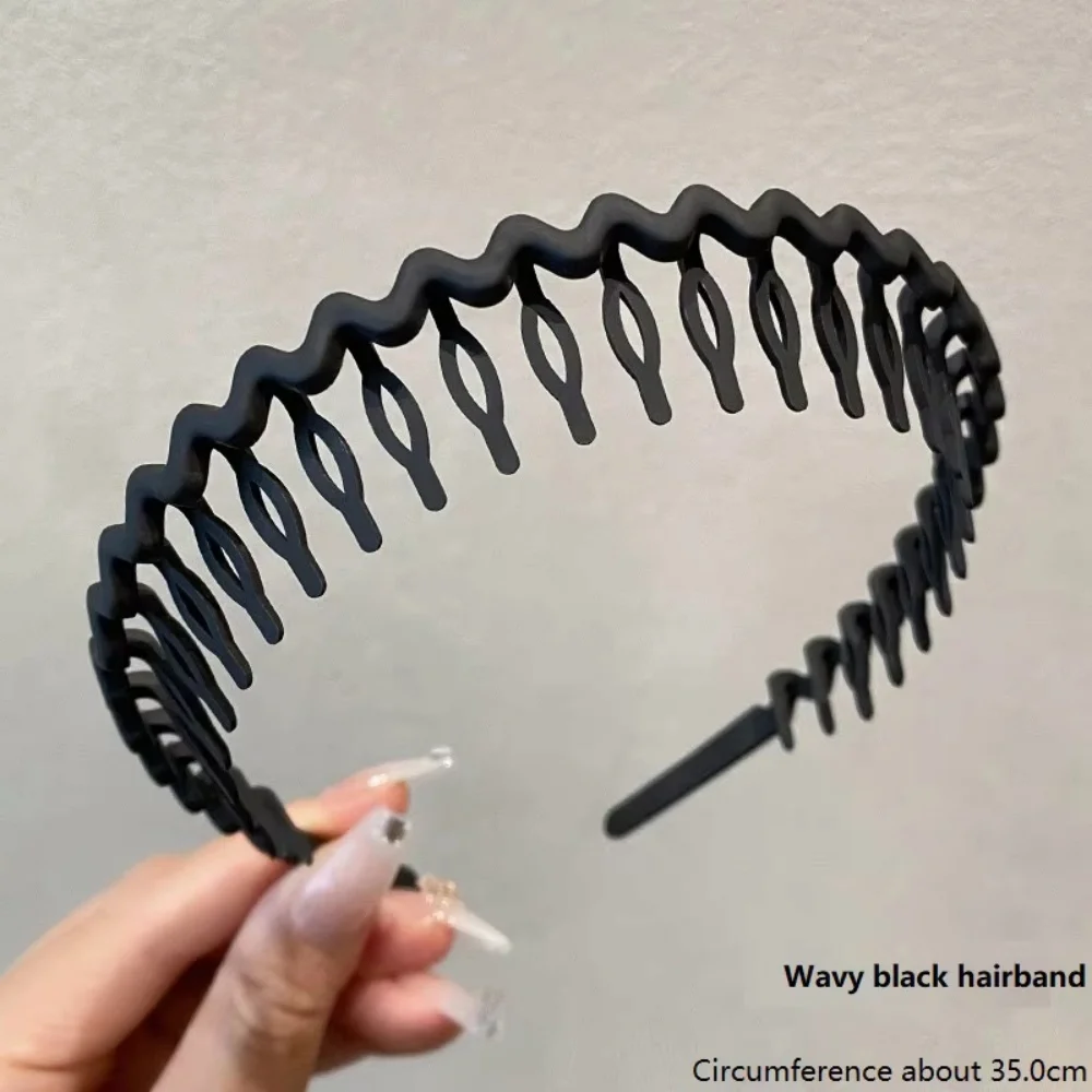 Solid Color Wave Headband for Girl Women Summer Face Wash Sports Hair Band Headbands Non-slip Hair Bands for Women Accessories