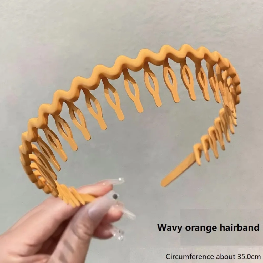 Solid Color Wave Headband for Girl Women Summer Face Wash Sports Hair Band Headbands Non-slip Hair Bands for Women Accessories
