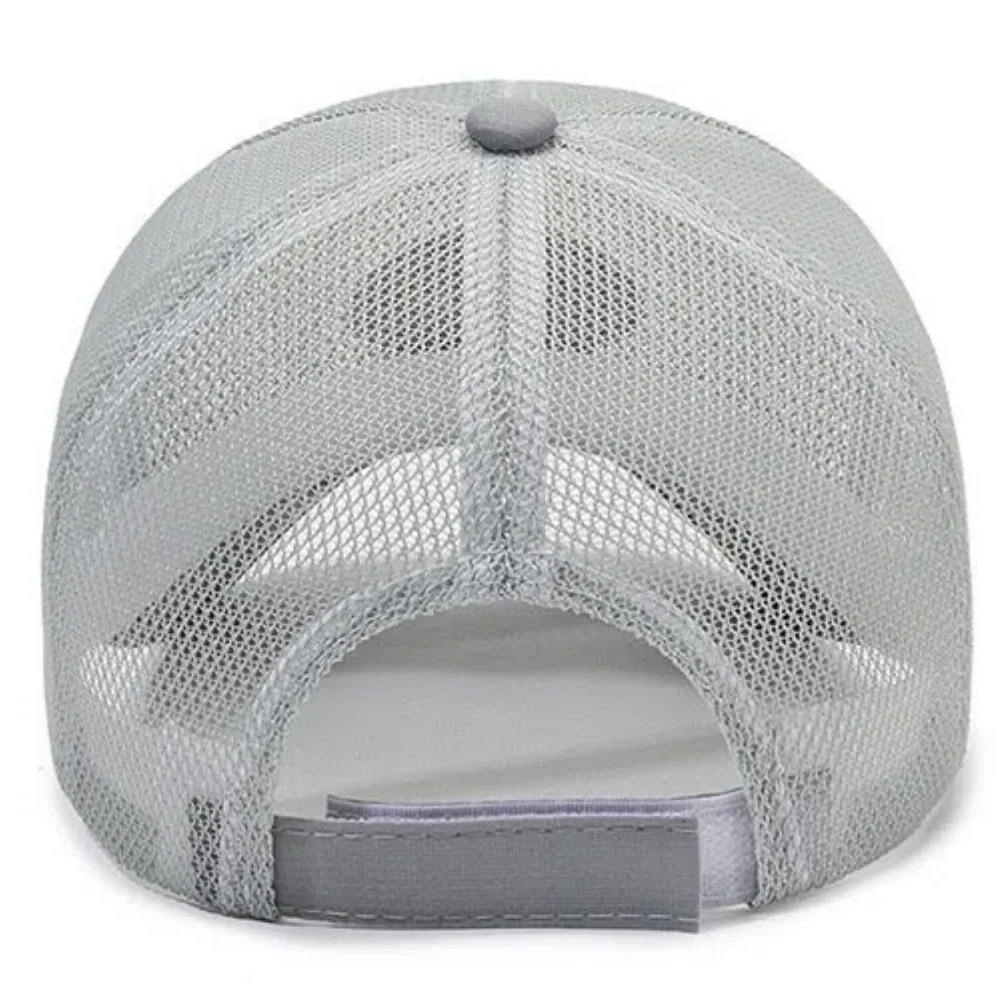 New Style Unisex Long-Brim Mesh Baseball Cap Breathable Sun Protection Trucker Hats For Men Female Outdoor Hiking Sports Caps