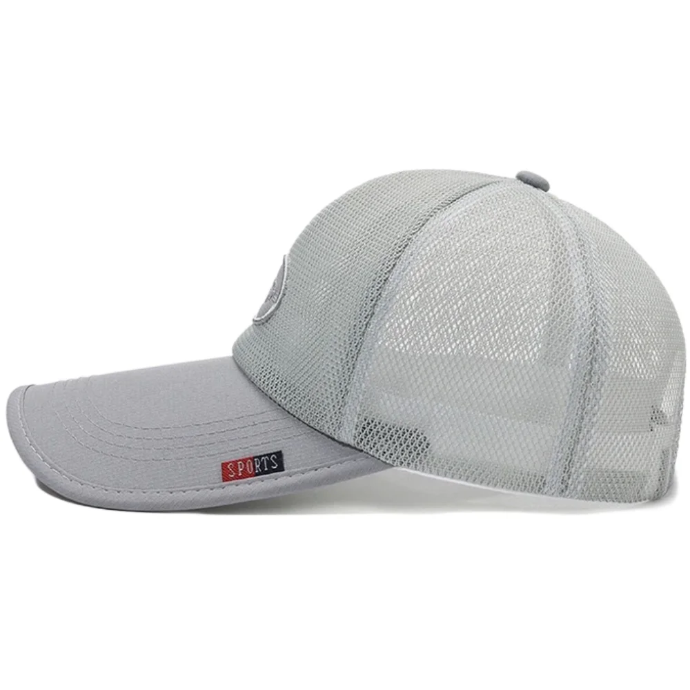 New Style Unisex Long-Brim Mesh Baseball Cap Breathable Sun Protection Trucker Hats For Men Female Outdoor Hiking Sports Caps