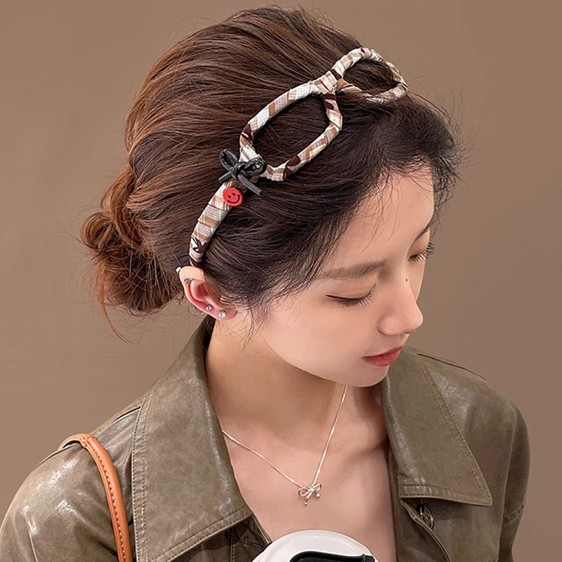 Fashionable Western style eyeglass frame headband for women high skull top anti slip headband niche high-end hair accessory