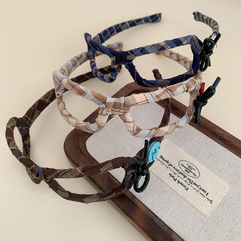 Fashionable Western style eyeglass frame headband for women high skull top anti slip headband niche high-end hair accessory