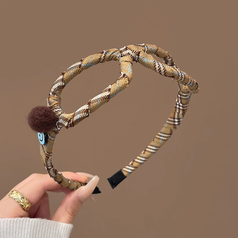 Fashionable Western style eyeglass frame headband for women high skull top anti slip headband niche high-end hair accessory