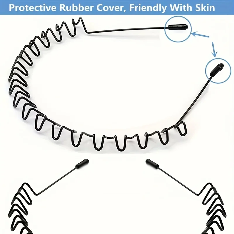 Men's sports hairband, invisible headband, male ponytail hairstyle hair tie, hair bundle for boys' headwear