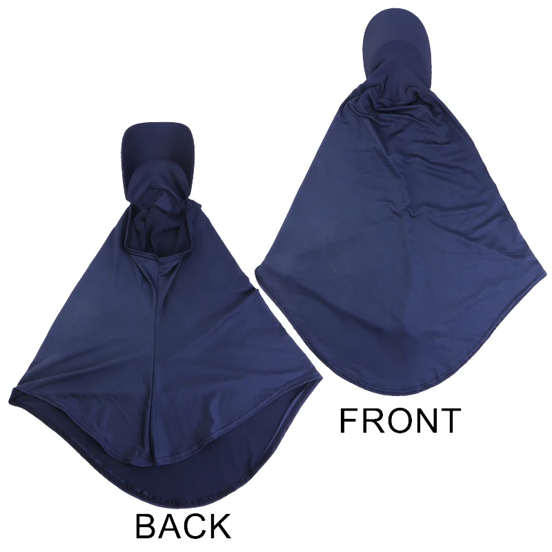 New Plain Muslim Hijab Islamic Scarf Wrap Stretchy Turban with Visor Full Cover Shawl Cap headscarf ramadan pray hat Under Scarf