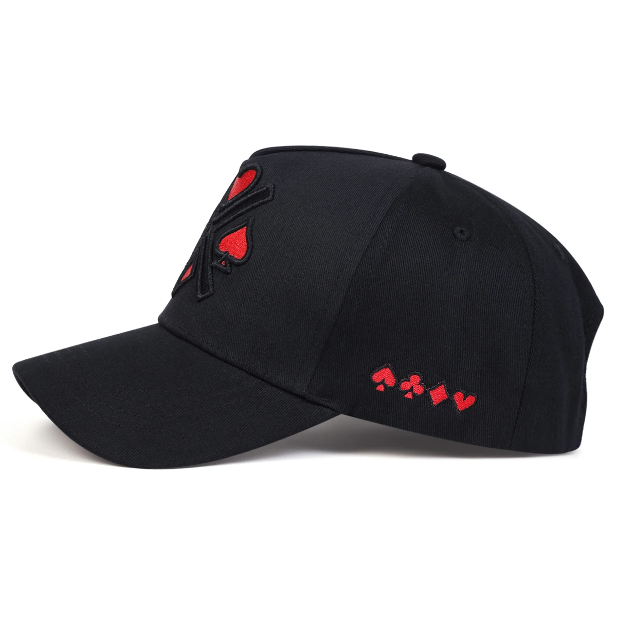 Unisex Poker Embroidery Baseball Caps Spring Autumn Outdoor Adjustable Casual Hats Sunscreen Hat Sports Cap