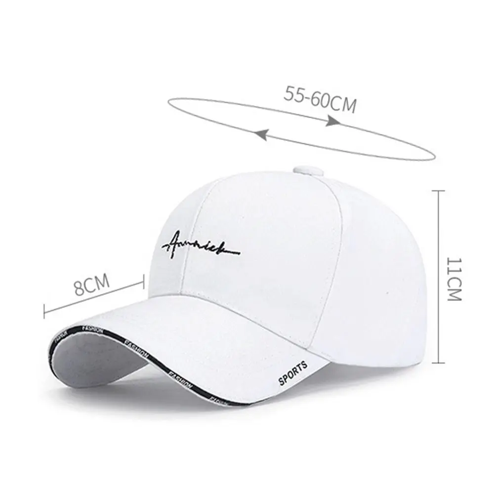 Breathable Adjustable Sun Hats Cotton Solid Color Baseball Cap UV Protection Men