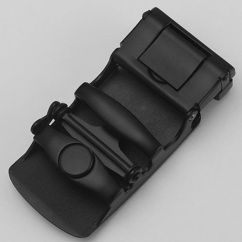 3.5cm Men's Belt Buckle Head Black Matte Automatic Buckle Belt Accessory Classic Buckle