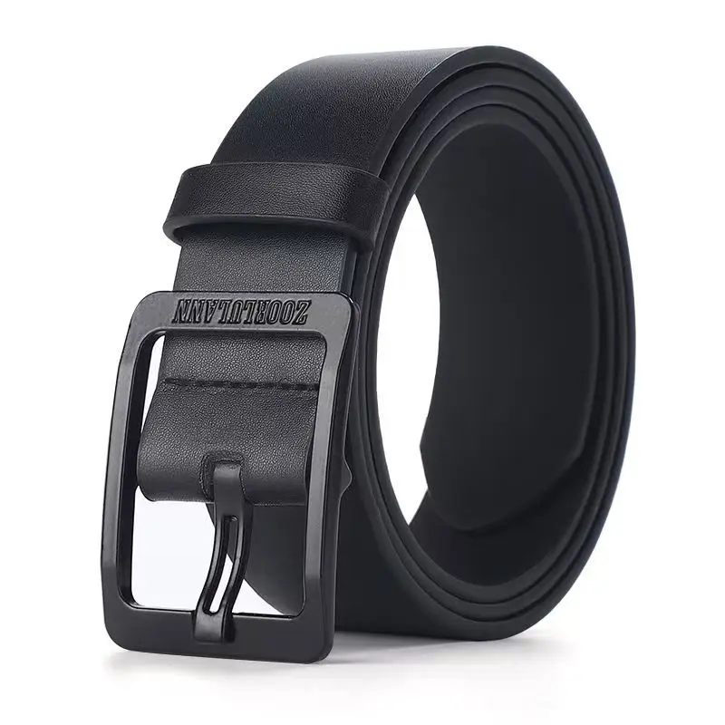 Genuine Leather Men's Waist Belt, Business Simple and Fashionable Jeans Luxury Belt for Women, Versatile and Trendy Belt for Men