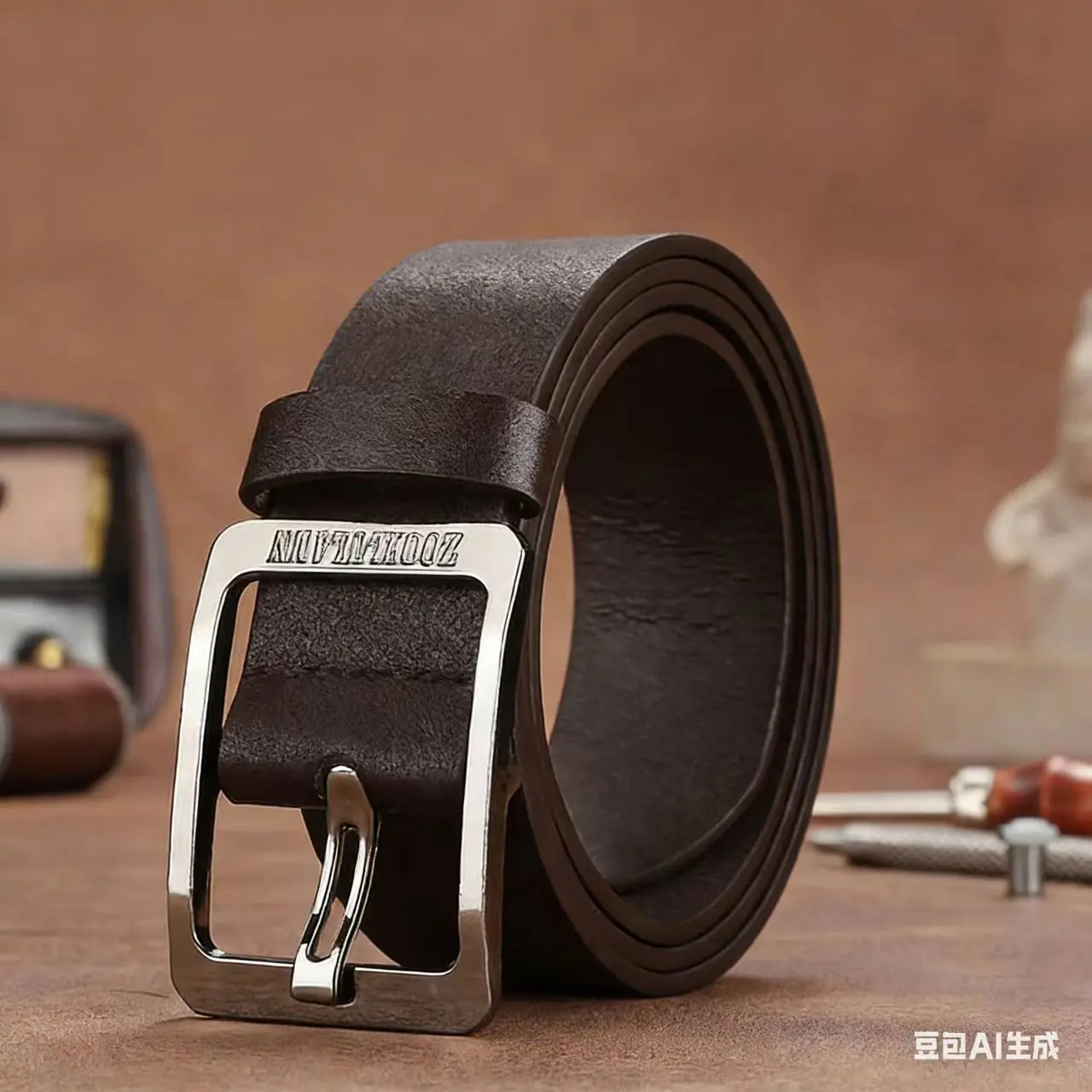 Genuine Leather Men's Waist Belt, Business Simple and Fashionable Jeans Luxury Belt for Women, Versatile and Trendy Belt for Men