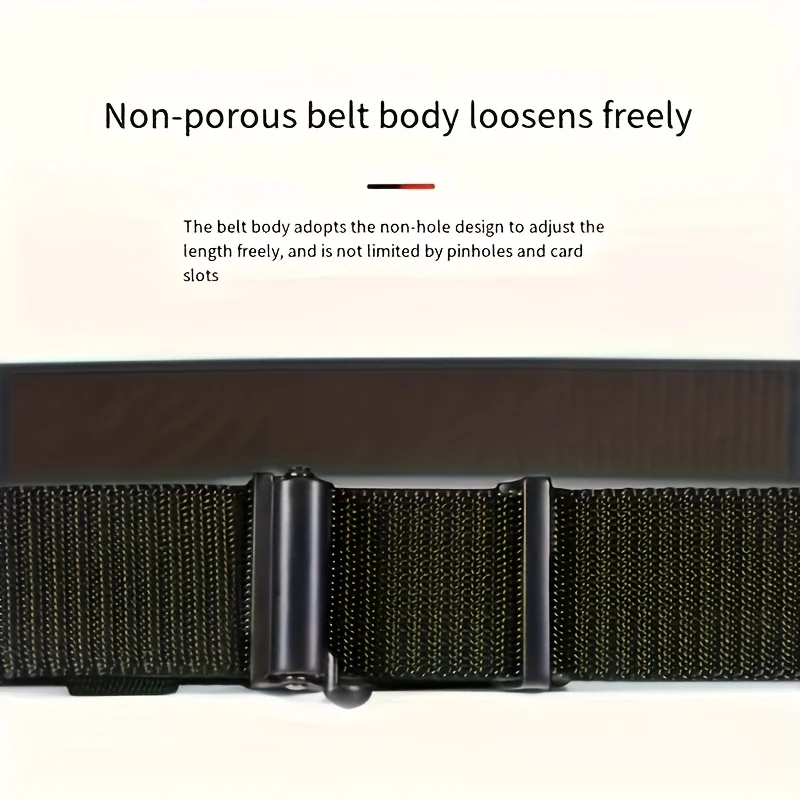 Casual Men's Nylon Belt Woven Canvas Breathable Automatic Buckle Belt For Men Outdoor Sports Strap Fashion Jeans Belt