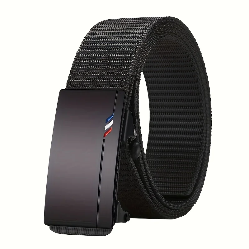 Casual Men's Nylon Belt Woven Canvas Breathable Automatic Buckle Belt For Men Outdoor Sports Strap Fashion Jeans Belt