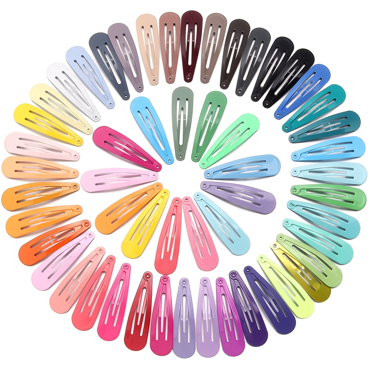 50pcs/lot Metal Candy Color BB Hair Clips Waterdrop Hair Clips For Broken Hair Clip Bangs Hair Clip Kids Girls Y2K Hair Clips