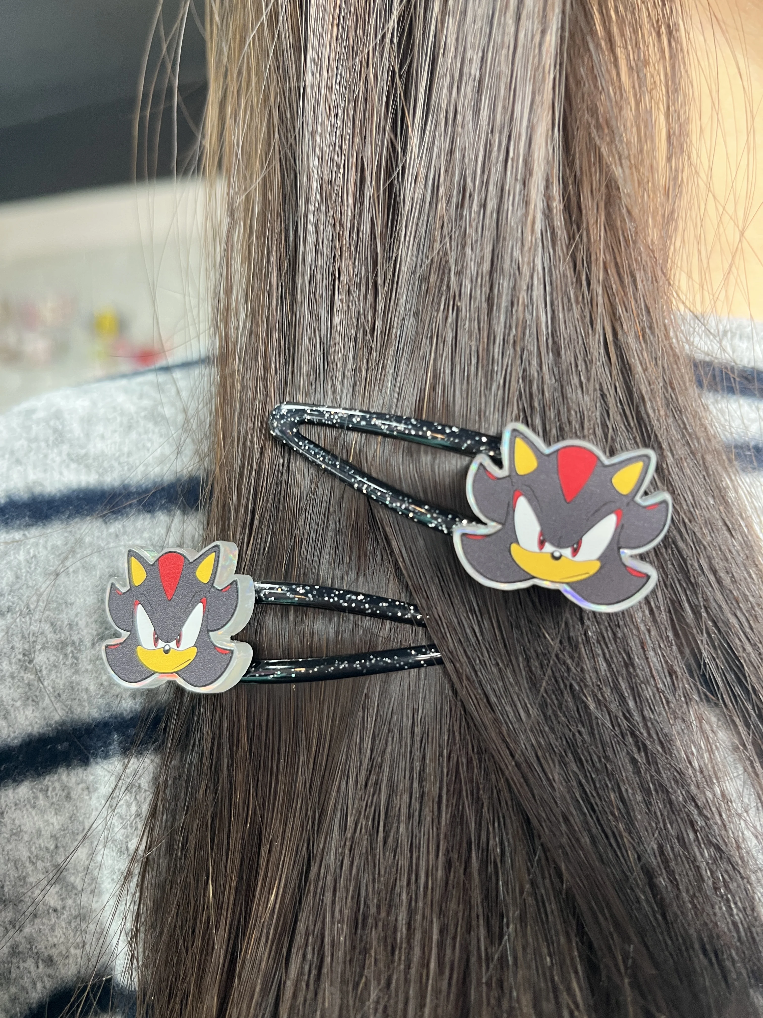 Cute Cartoon Hedgehog Hair Clips Set-Adorable Acrylic Hairpins with Glittery Clips,Fun Hair Accessories for Girls,Ideal for gift