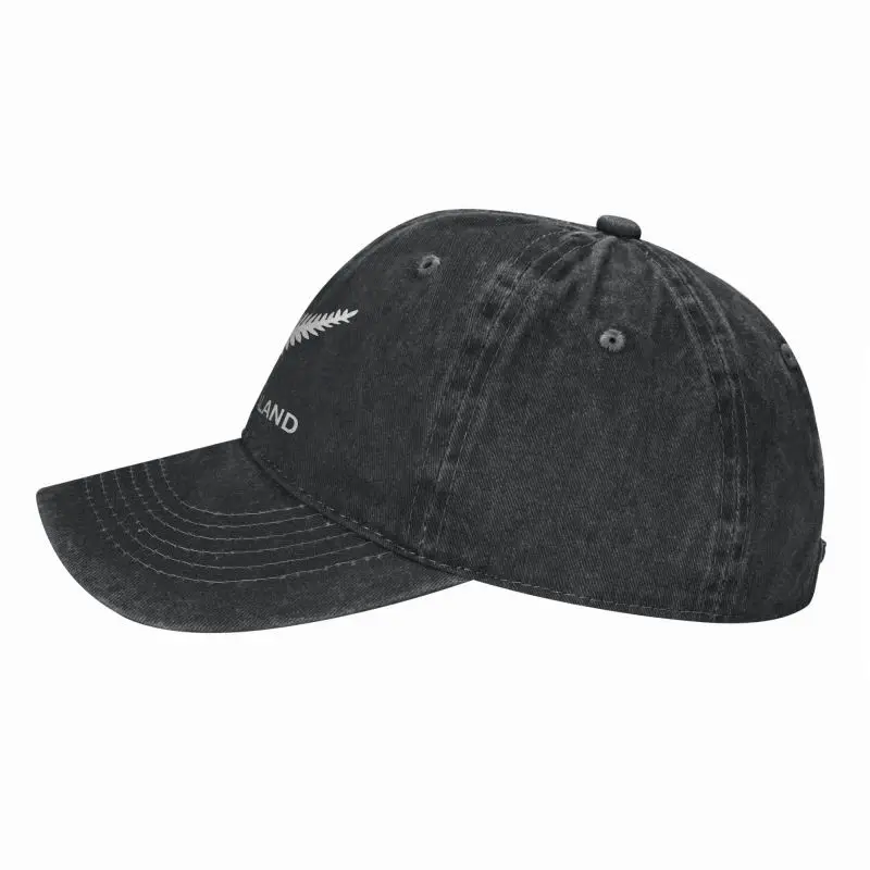 New Zealand All Blacks Unisex Baseball Cap Rugby Worldcup Sports Distressed Denim Washed Hats Cap Fashion Workouts Sun Cap