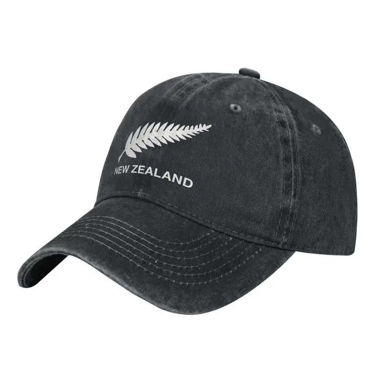 New Zealand All Blacks Unisex Baseball Cap Rugby Worldcup Sports Distressed Denim Washed Hats Cap Fashion Workouts Sun Cap