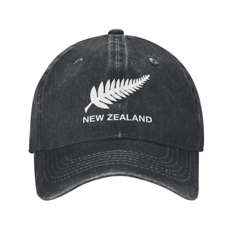 New Zealand All Blacks Unisex Baseball Cap Rugby Worldcup Sports Distressed Denim Washed Hats Cap Fashion Workouts Sun Cap