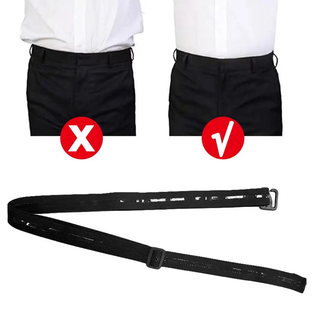 2.5cm/1inch Suspenders Women Men's Shirt Stay Belt Keep Shirt Tucked in Adjustable Elastic Non-slip Shirt Holder Strap Lock Belt
