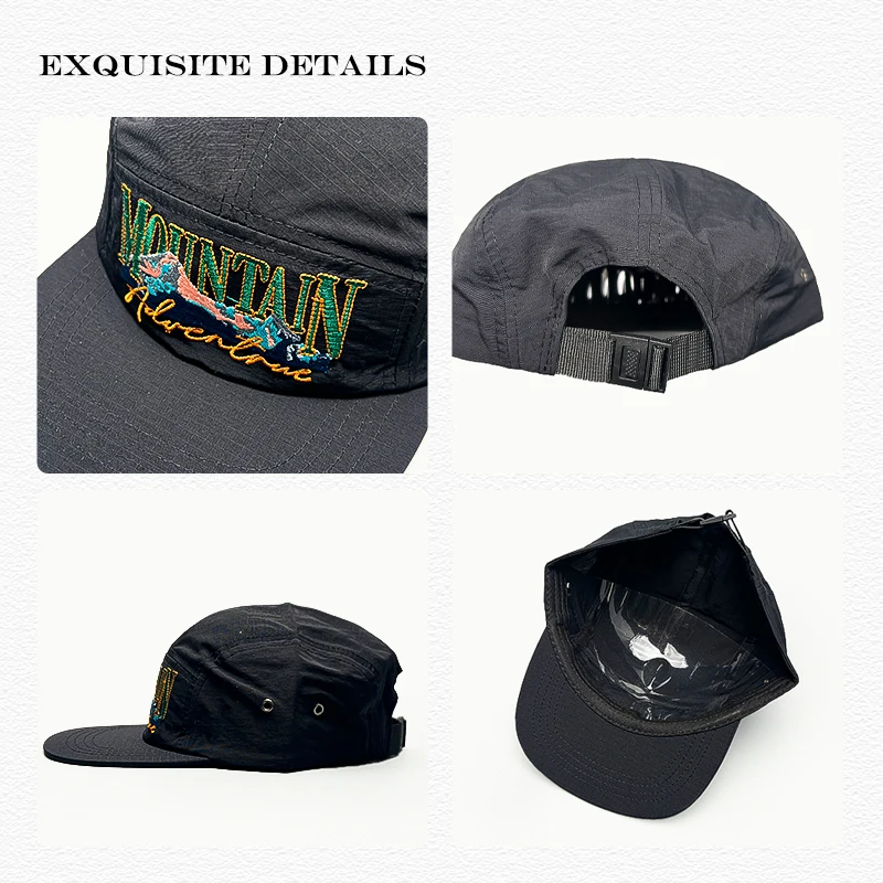 Sunshade Quick-dry Breathable Peaked Caps Versatile Flat Eave Fashion New Men Women Mountain Letters Embroidery Baseball Hats