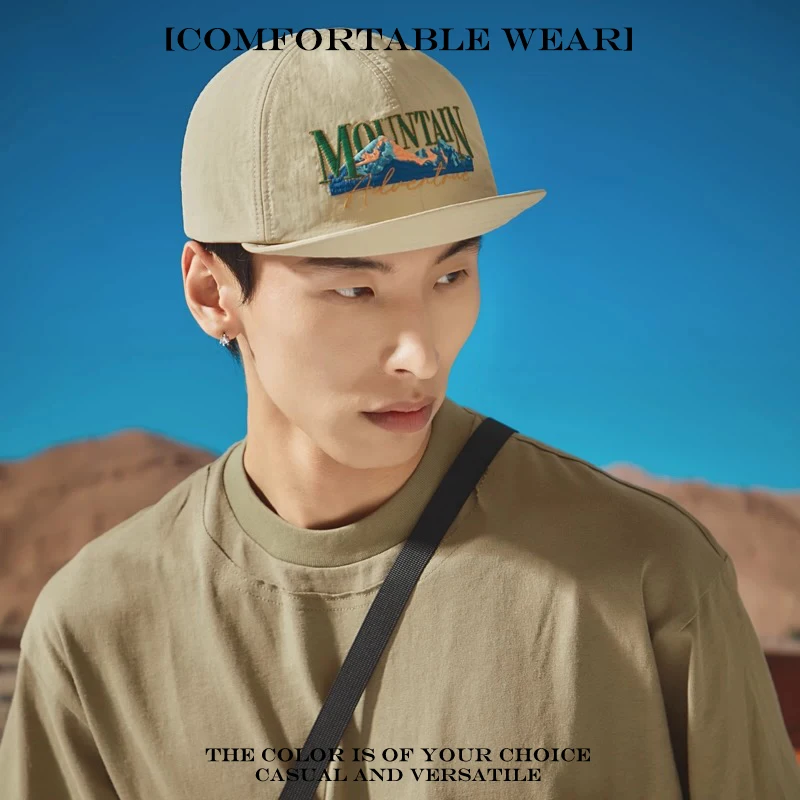 Sunshade Quick-dry Breathable Peaked Caps Versatile Flat Eave Fashion New Men Women Mountain Letters Embroidery Baseball Hats