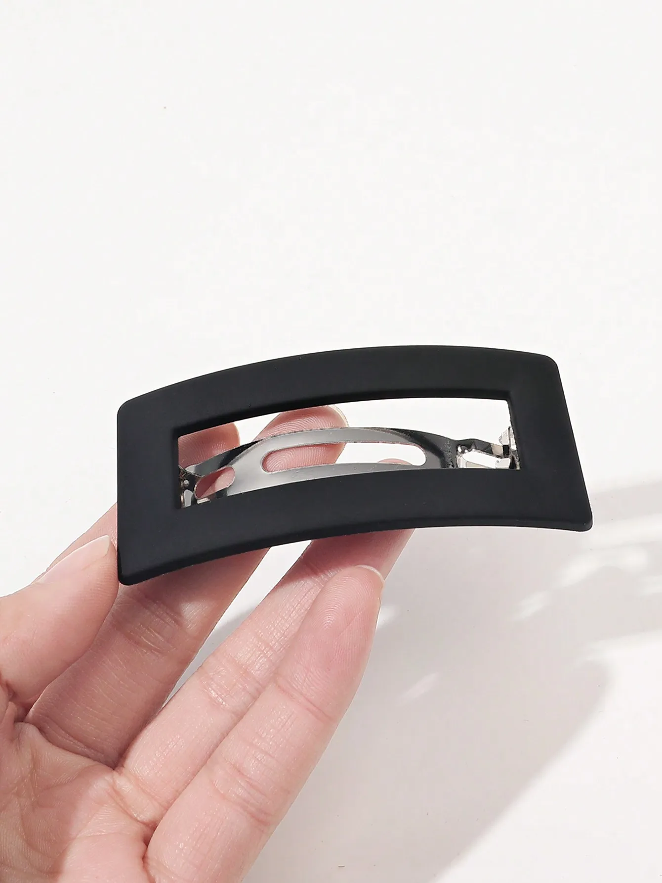French Hair Barrette Clip for Women Girls,Caramel,Automatic Clasp Strong Hold No Slip Durable Styling Hair Accessories Hair Pins