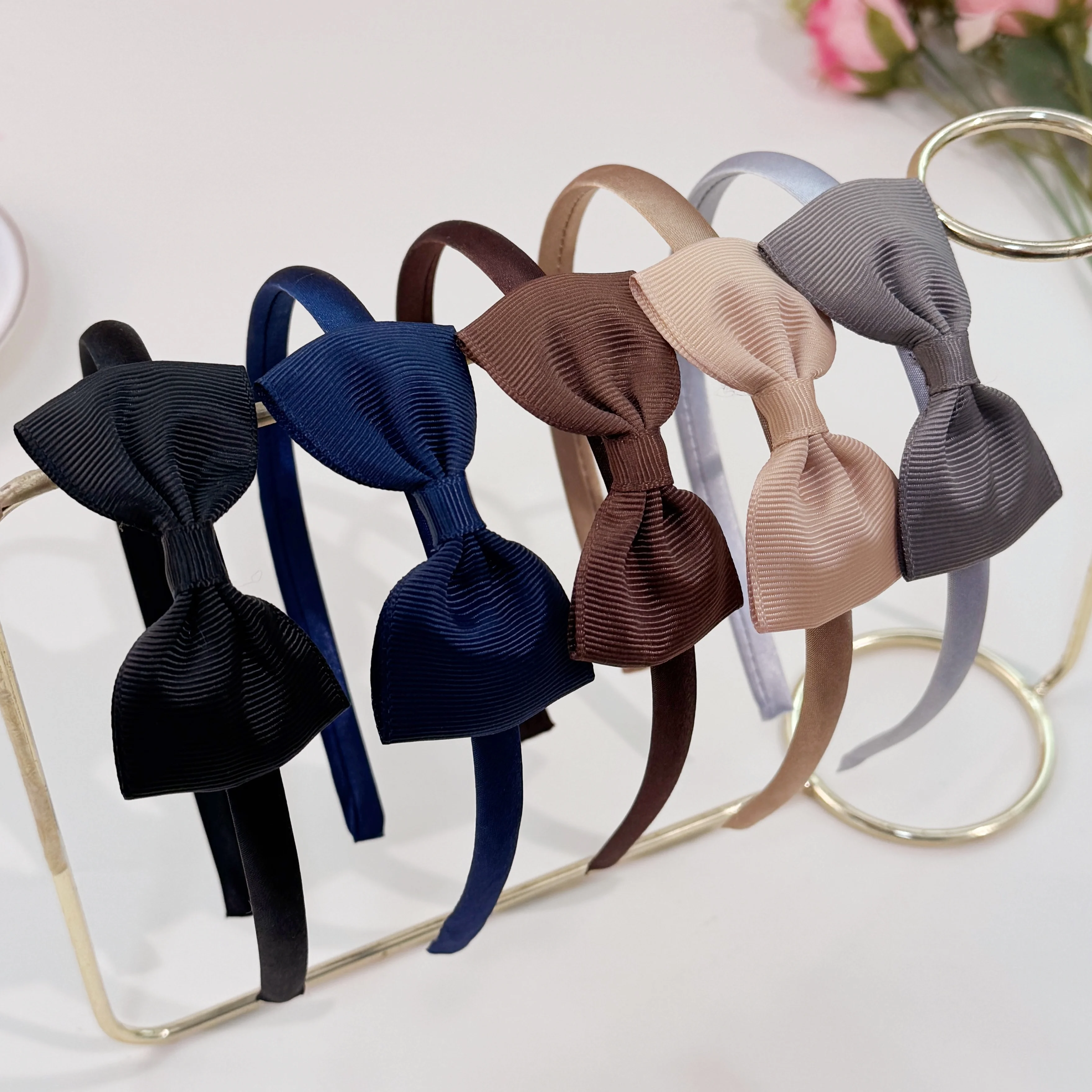 5pcs Cute Girls Headband Fabric Hair Bows Hairbands Kids Children Star Plastic Hairbands Women Girls Party Hair Accessories