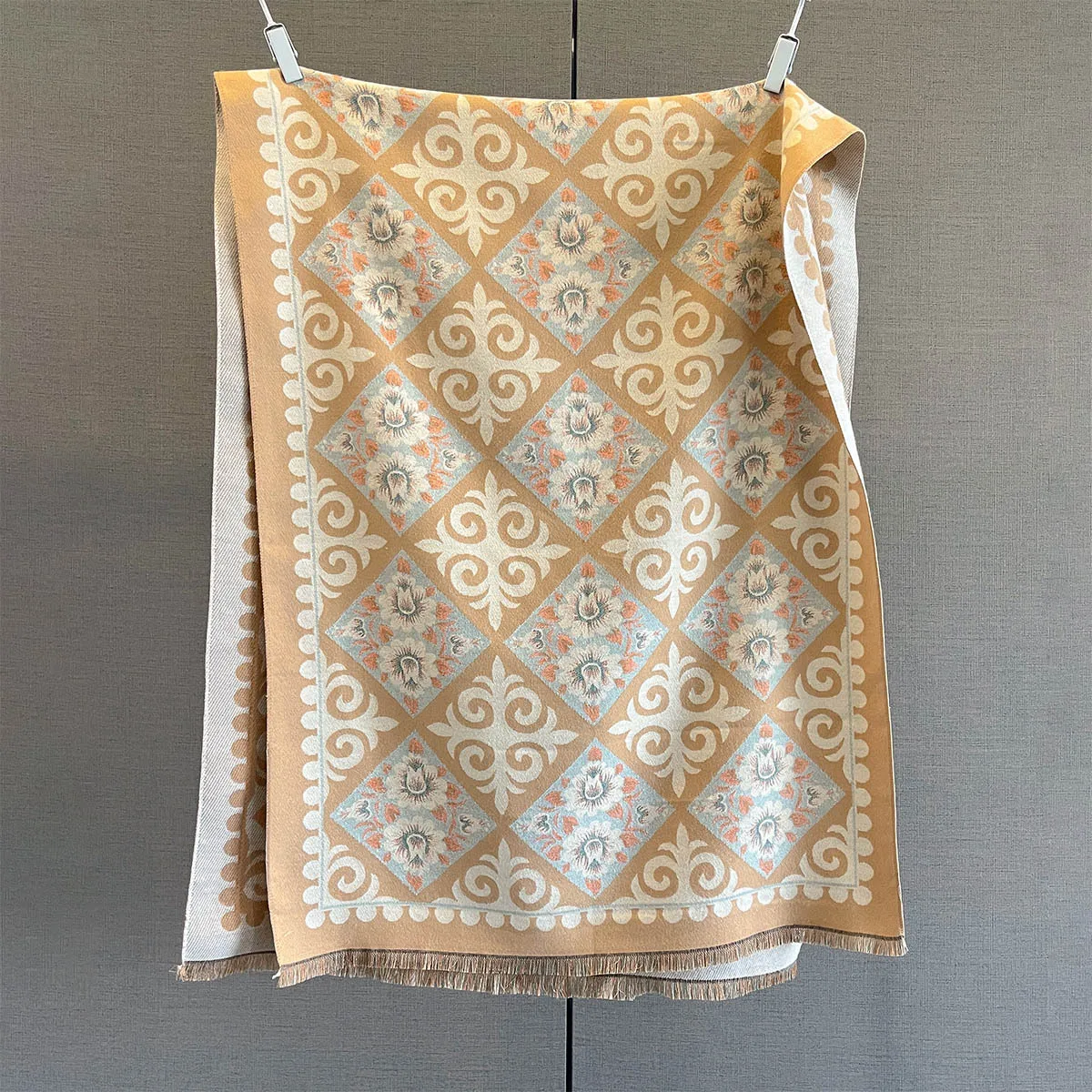 New Fashion Winter Duplex Printing Cashmere Scarf Women High Quality Thicken Wrap Shawl Ladies Pashmina Jacquard Scarves Luxury
